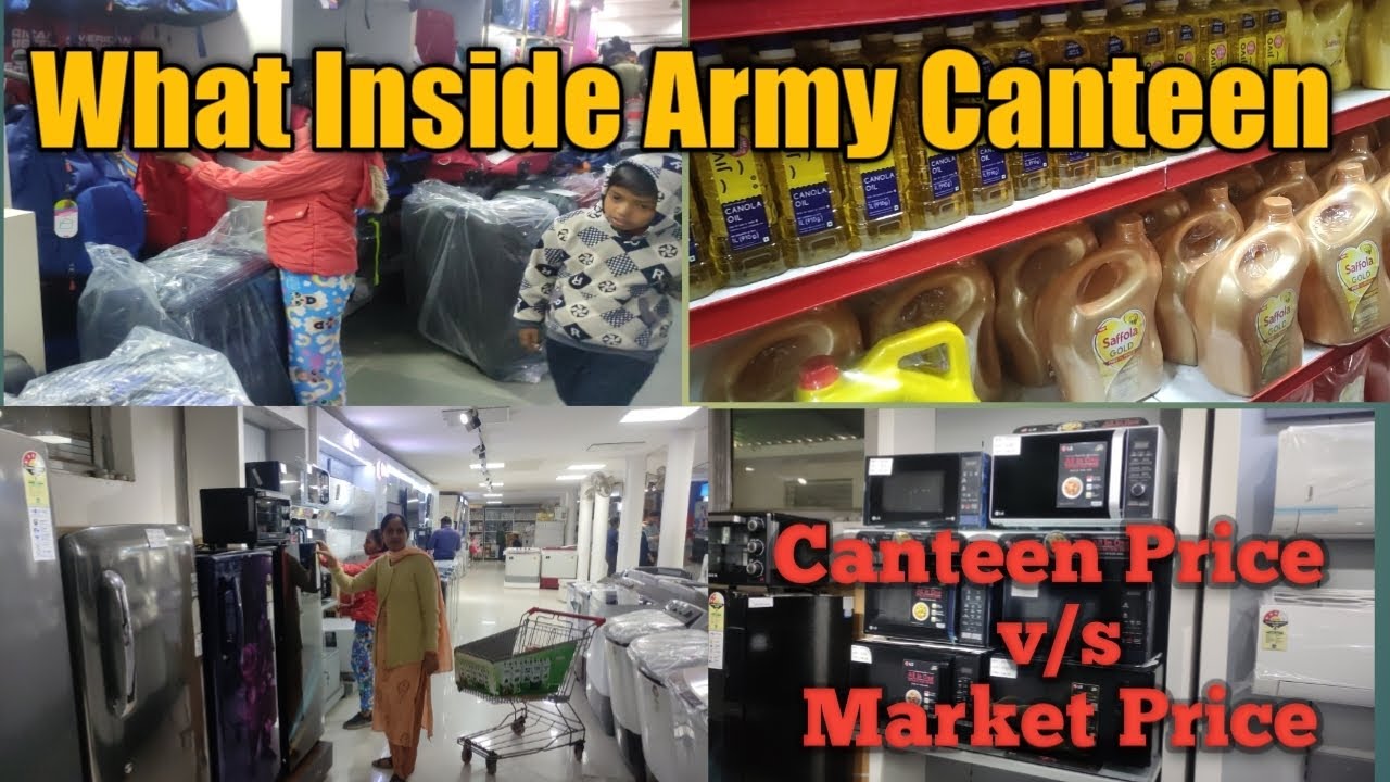 Army Canteen ll Army Canteen se kya kya milta hai ll Army Canteen Price Comparison #jiyanshmomvlogs