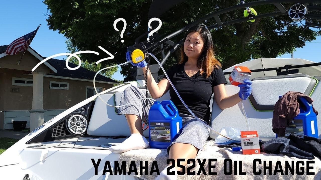 Yamaha 252XE Jet Boat Oil Change Maintenance #DIY