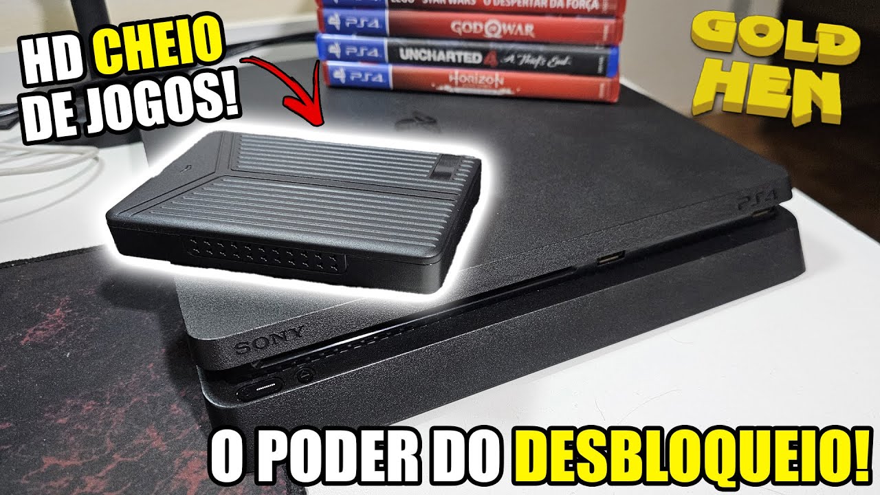 PS4 DESBLOQUEADO &eacute; SENSACIONAL! Coloquei os MELHORES JOGOS pra TESTAR!
