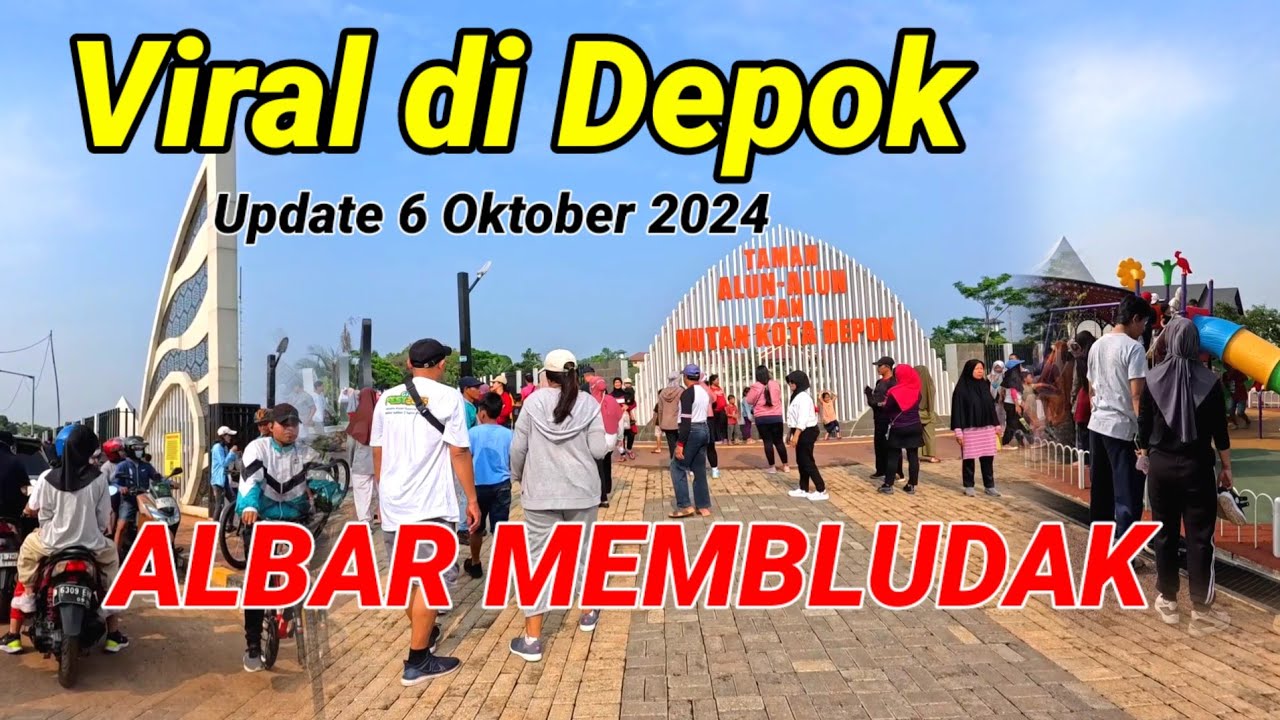 SEDANG VIRAL DI DEPOK || Rute menuju ALBAR || alun alun barat