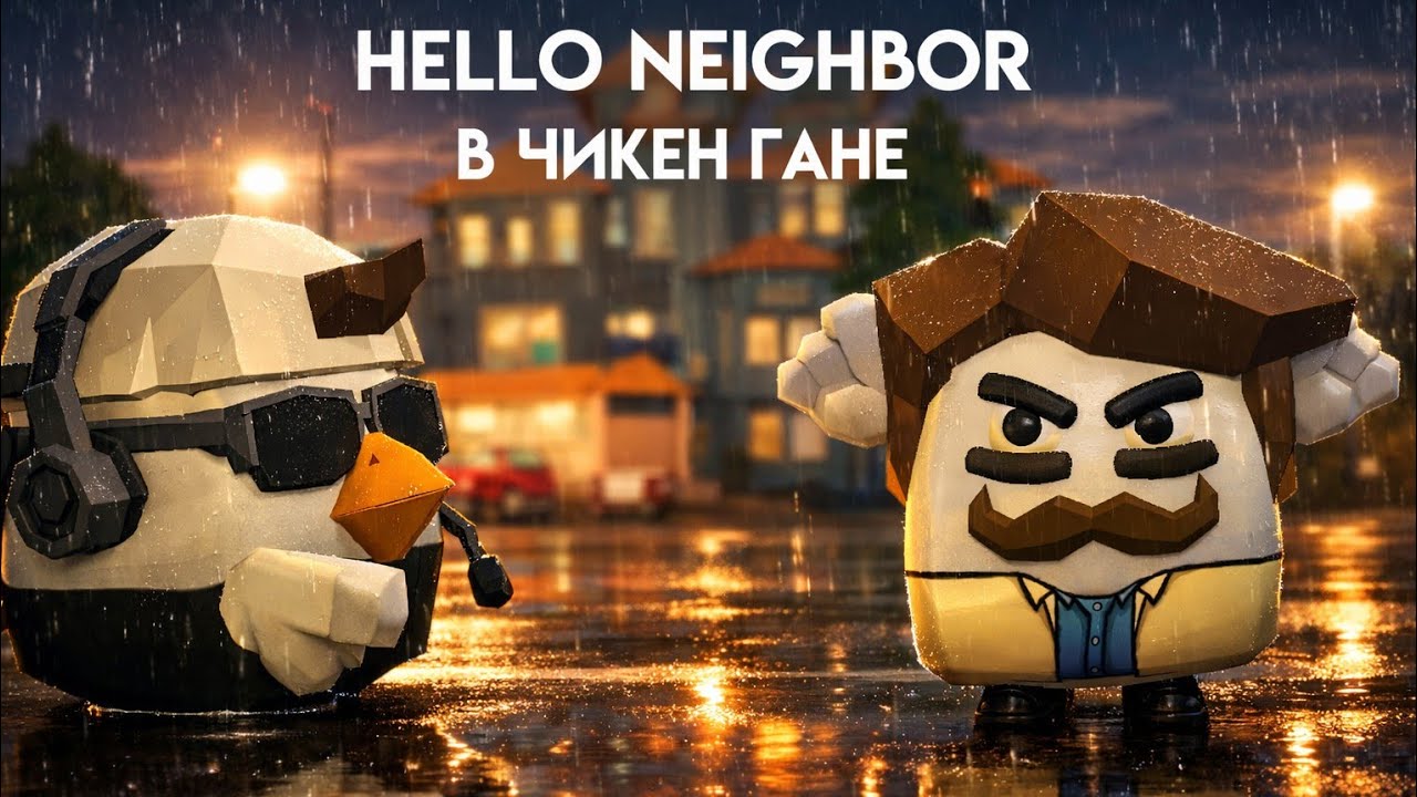 Hello Neighbor в CHICKEN GUN 😱 (мини фильм)