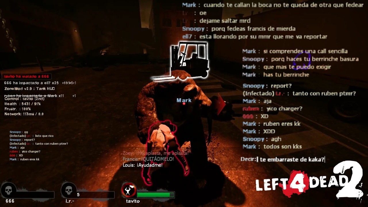 VANILLERO vs PROPLAYERS DE L4D2 CENTER, SE PELEAN POR SU MMR XD #left4dead2 #l4d2clips #l4d2versus