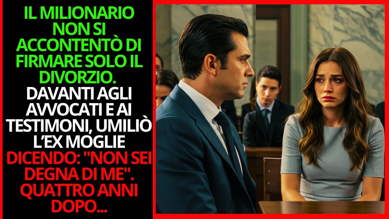 AL DIVORZIO LA UMILIÒ SENZA PIETÀ… 4 ANNI DOPO, IL DESTINO GLI PRESENTA UNA VERITÀ