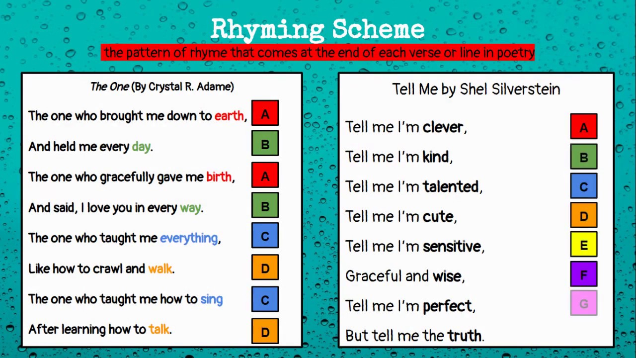 Rhyming Scheme