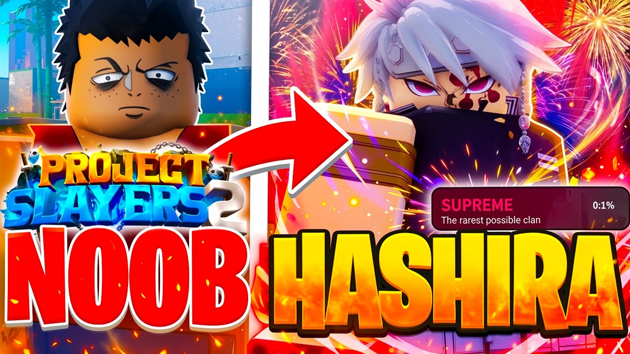 Путь от НУБА до 0,1% ЗВУКОВОГО ХАШИРЫ в Roblox Project Slayers 2!