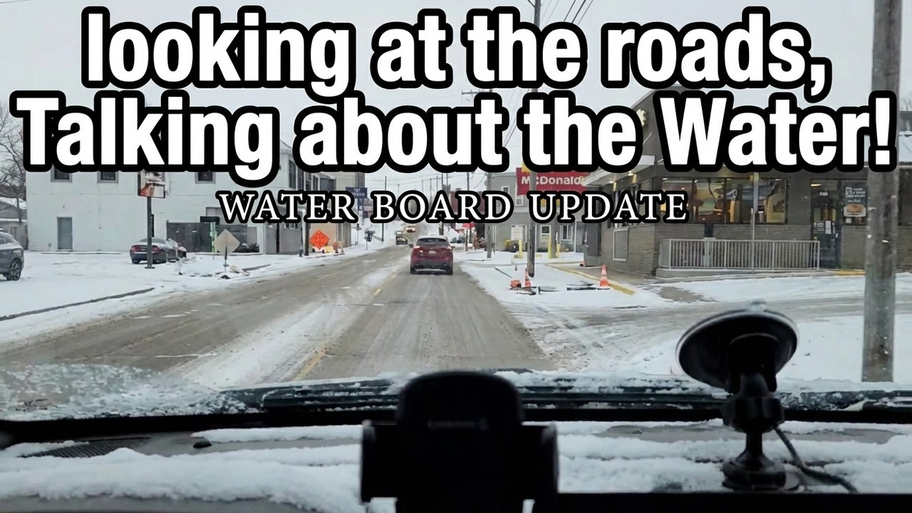 Snowy Road Conditions February 24th and Water Board Update
