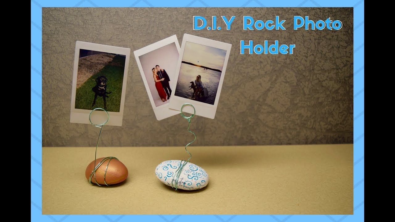 D.I.Y College Decor- Campus Crafts #7 Wire Rock Photo Holder