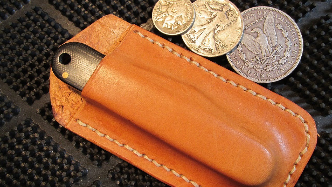 HAND MADE LEATHER POCKET KNIFE SLIP by Nikki St Laurent✨