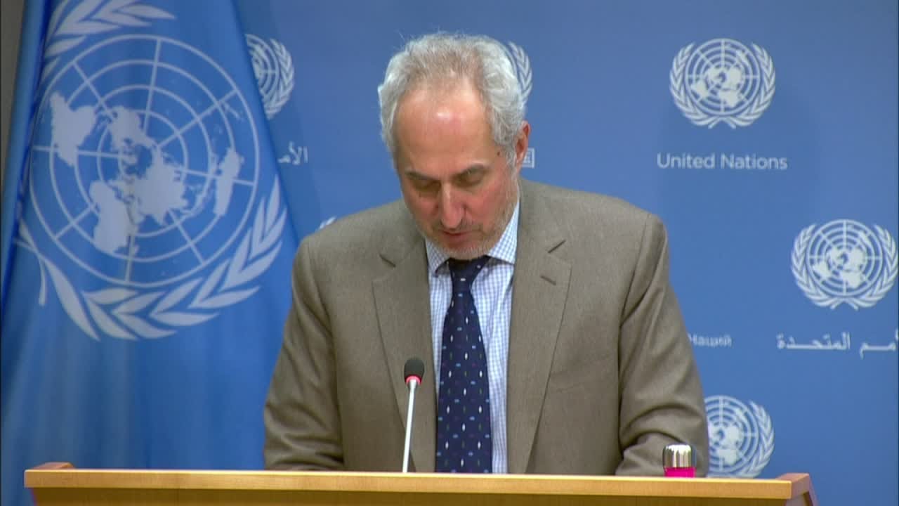United Nations spokesperson expresses concern over safety of civilians in Idlib