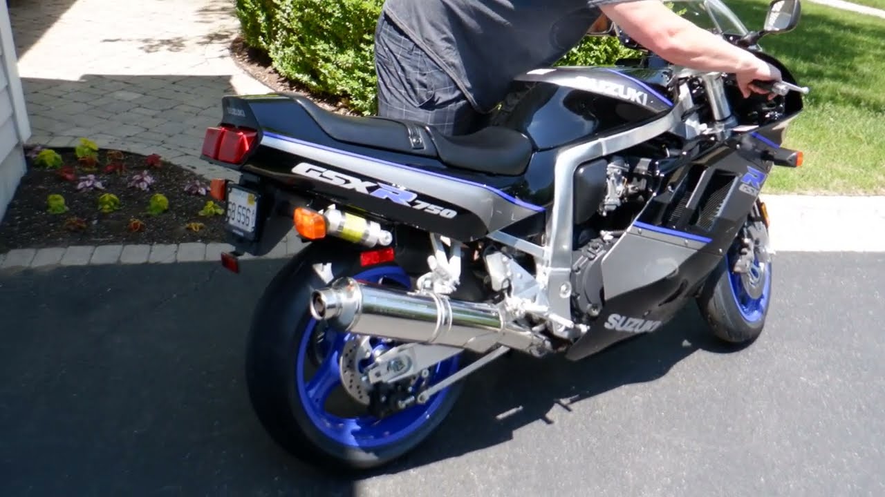 1991 Suzuki GSX-R750 Cold Start