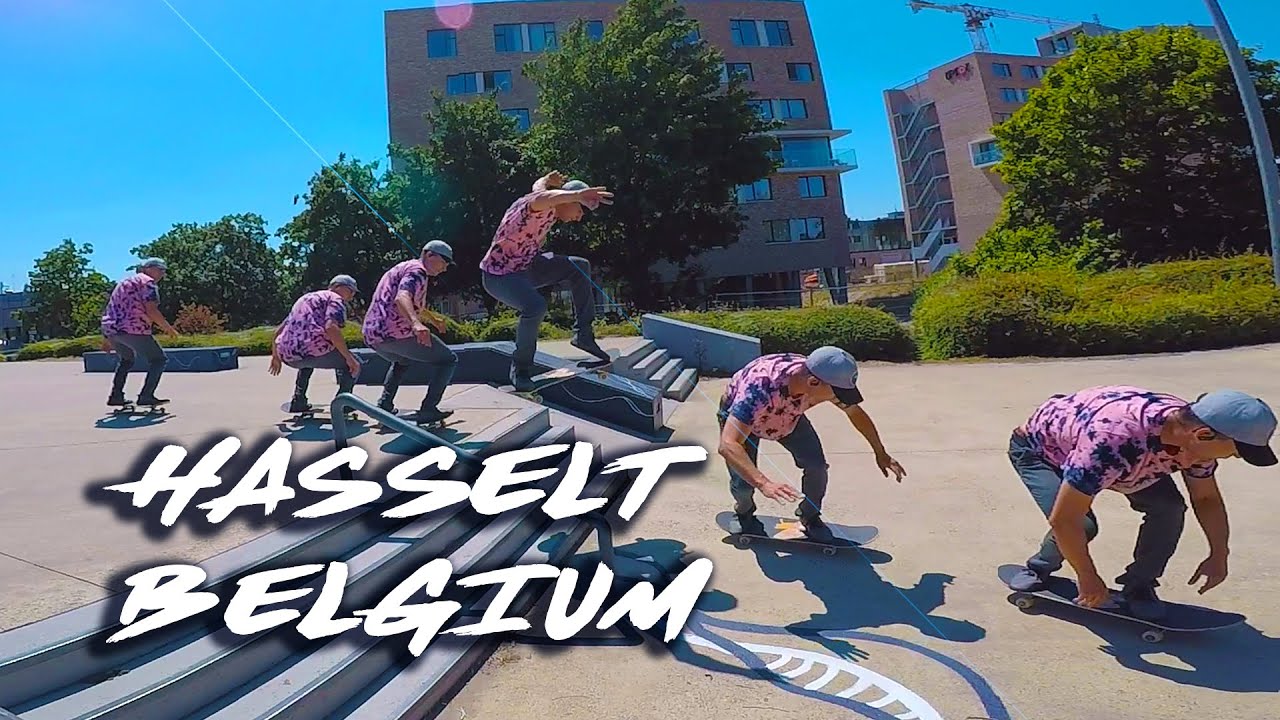 HASSELT SKATEPARK BELGIUM // SKATEBOARDING BRUISED MY FEET