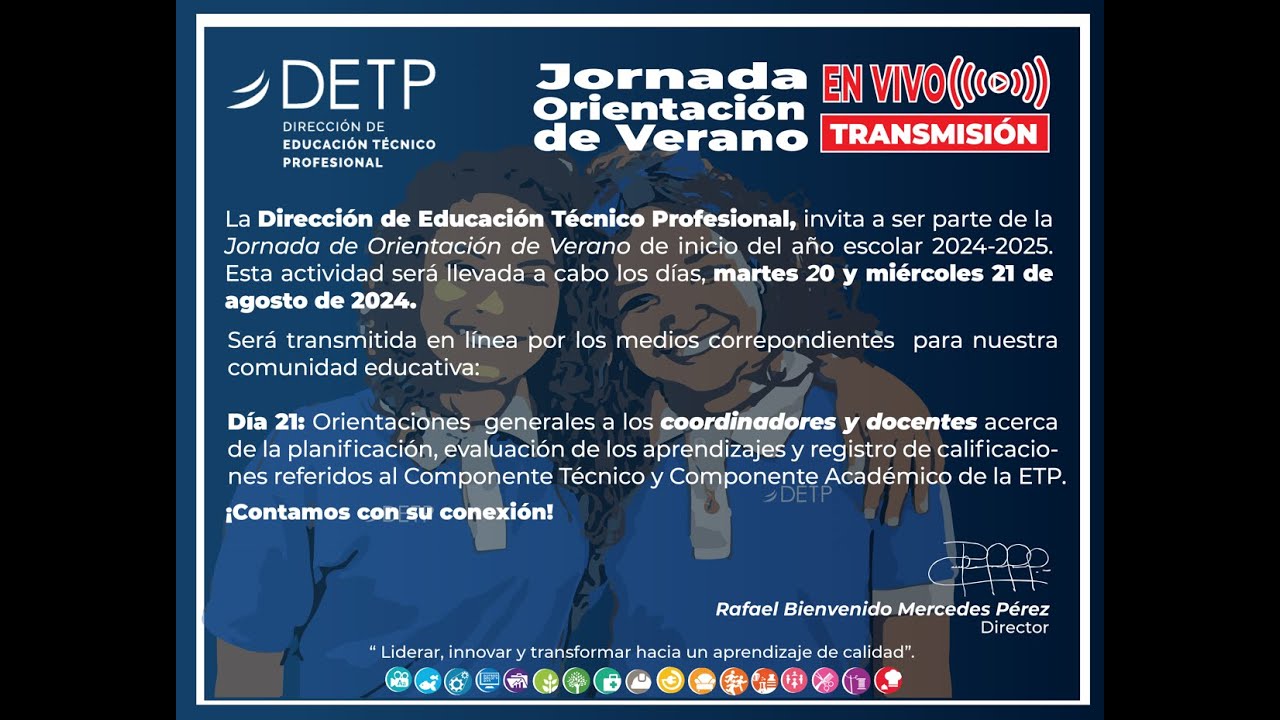Jornada de Verano para Coordinadores y Maestros ETP Públicos y Privados