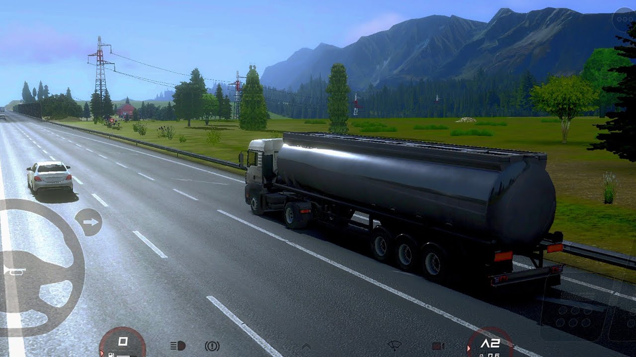 Driving on a rainy day। truckers of europe 3 gameplay। guru bhai tha bad gamer 