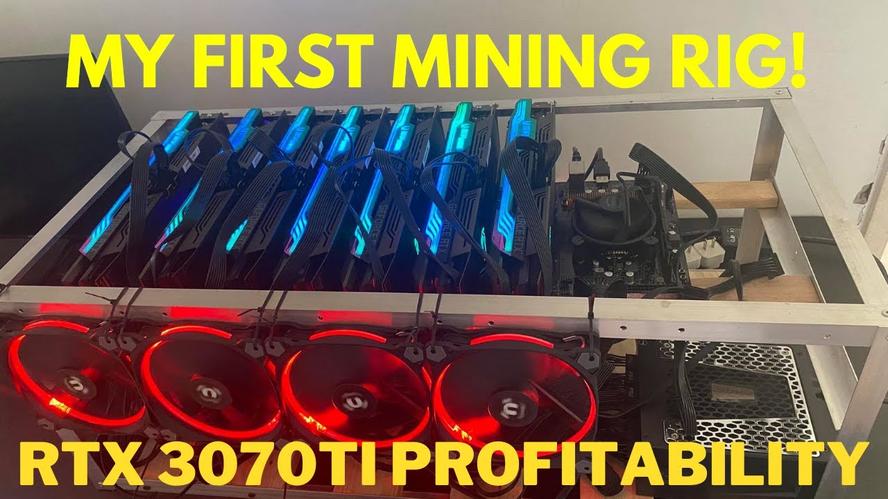 My First Mining Rig! GPU NVIDIA 3070 TI Hashrates and Profitability!