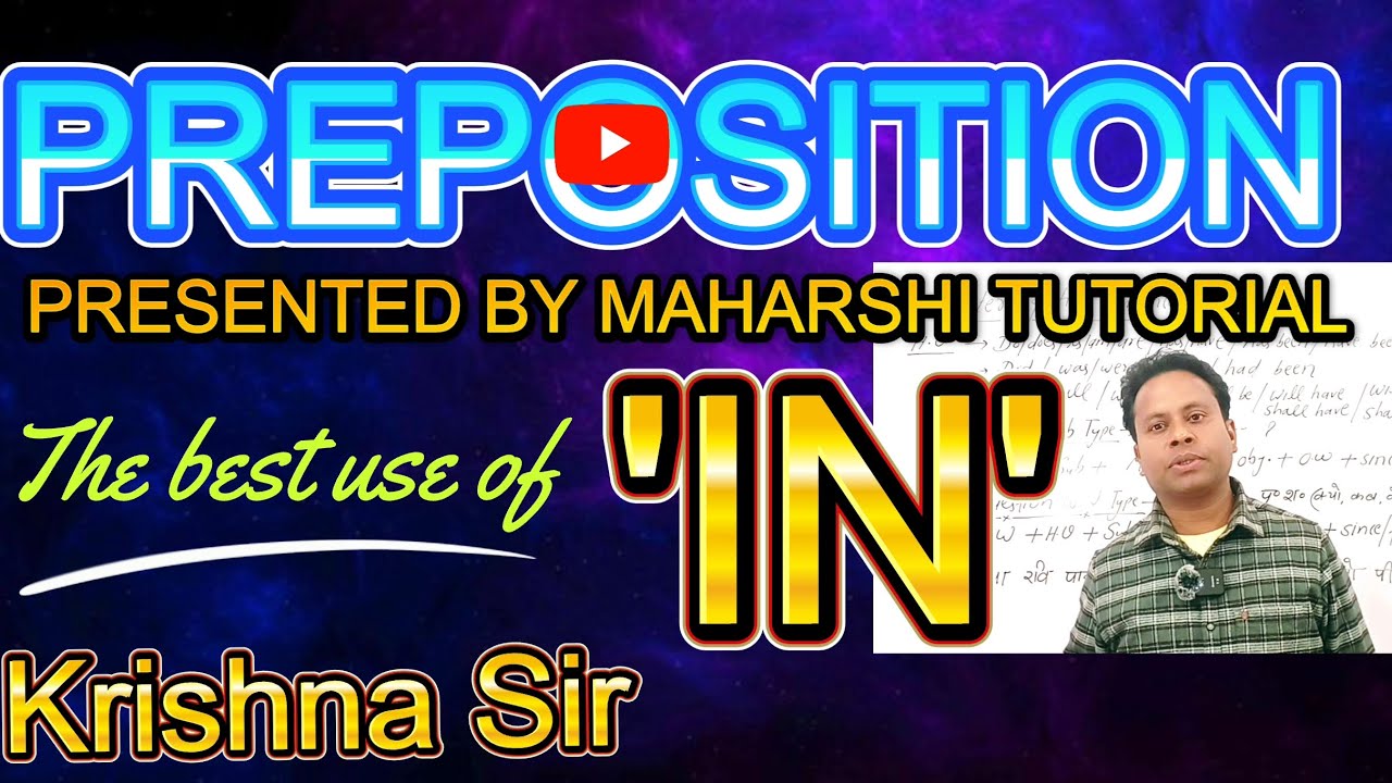 Use of IN preposition 