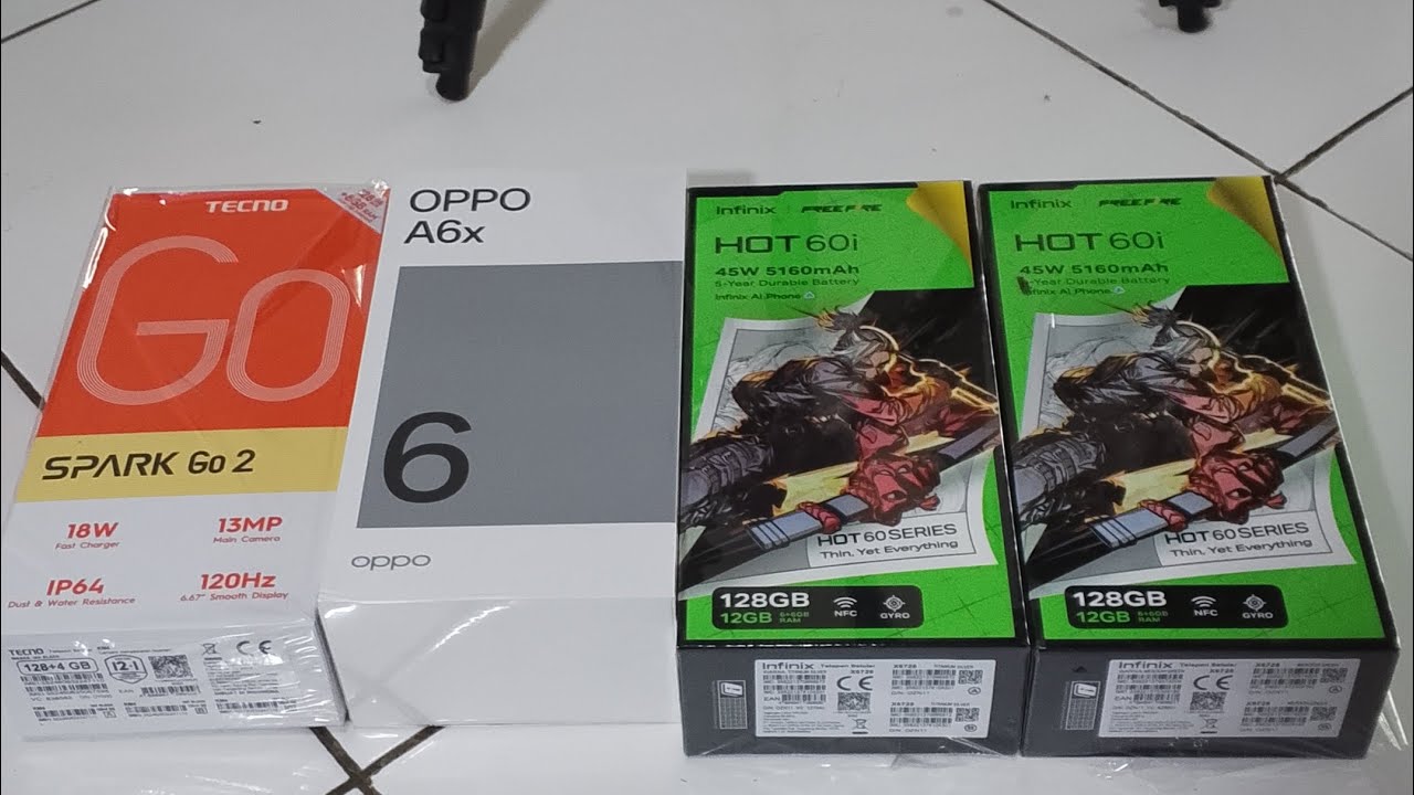 Hp murah 1jtan ram 8/128 Infinix hot 60i desain nya sangat tipis