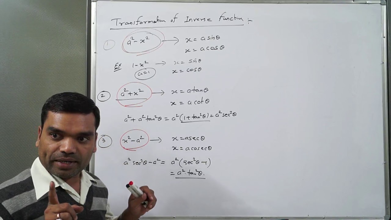 Differentiation - Differentiation by trigonometric substitution in hindi(Lecture 10)