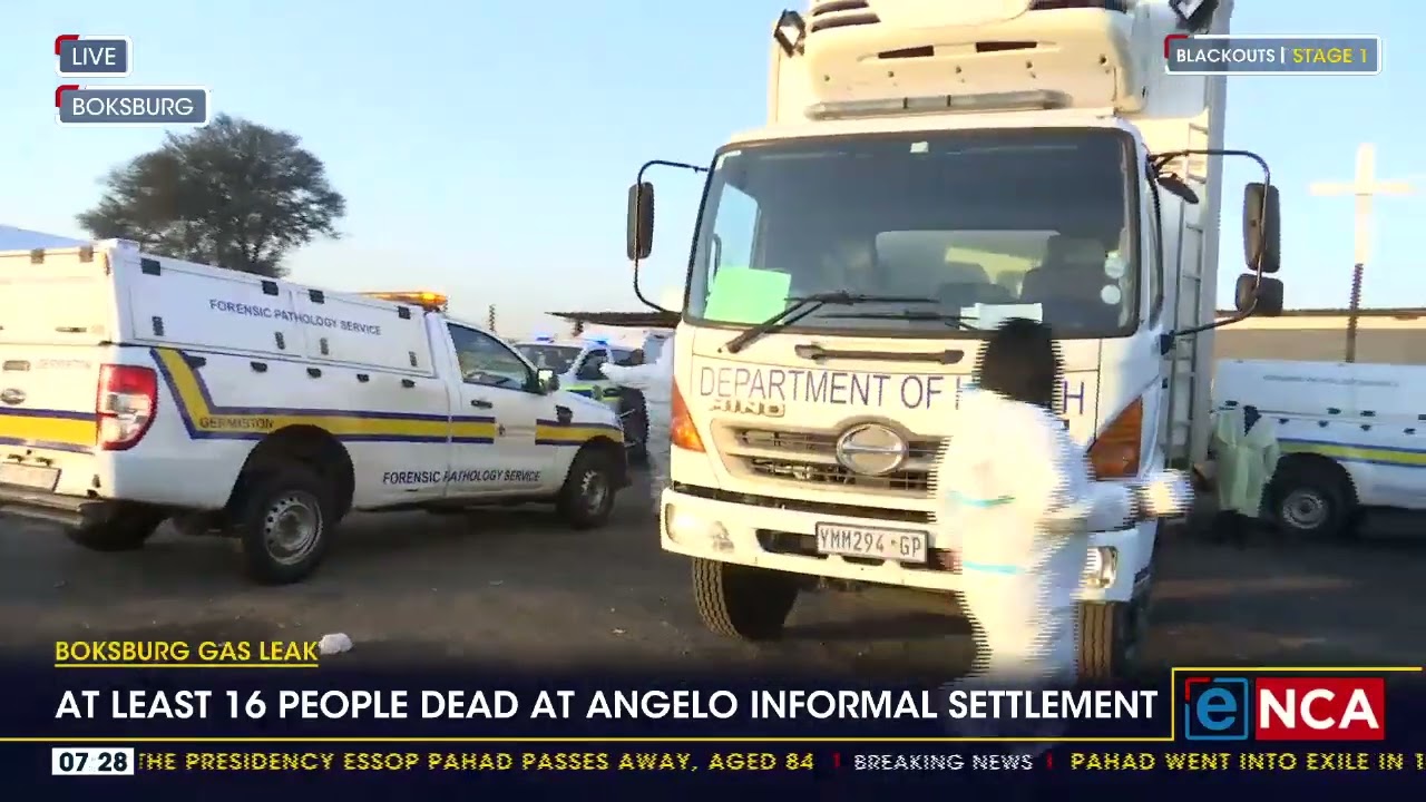 Boksburg Gas Leak | At least 16 people dead at Angelo Informal Settlement