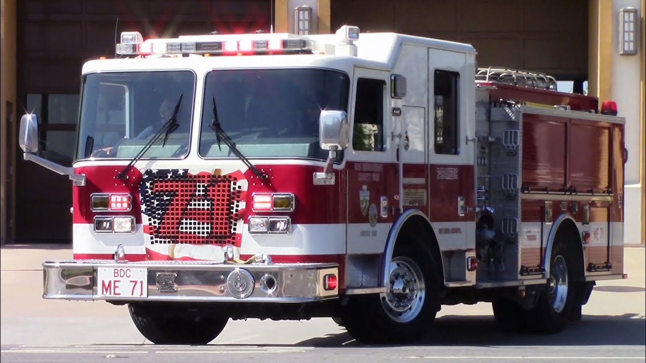 SBCoFD Medic Engine 71 Responding