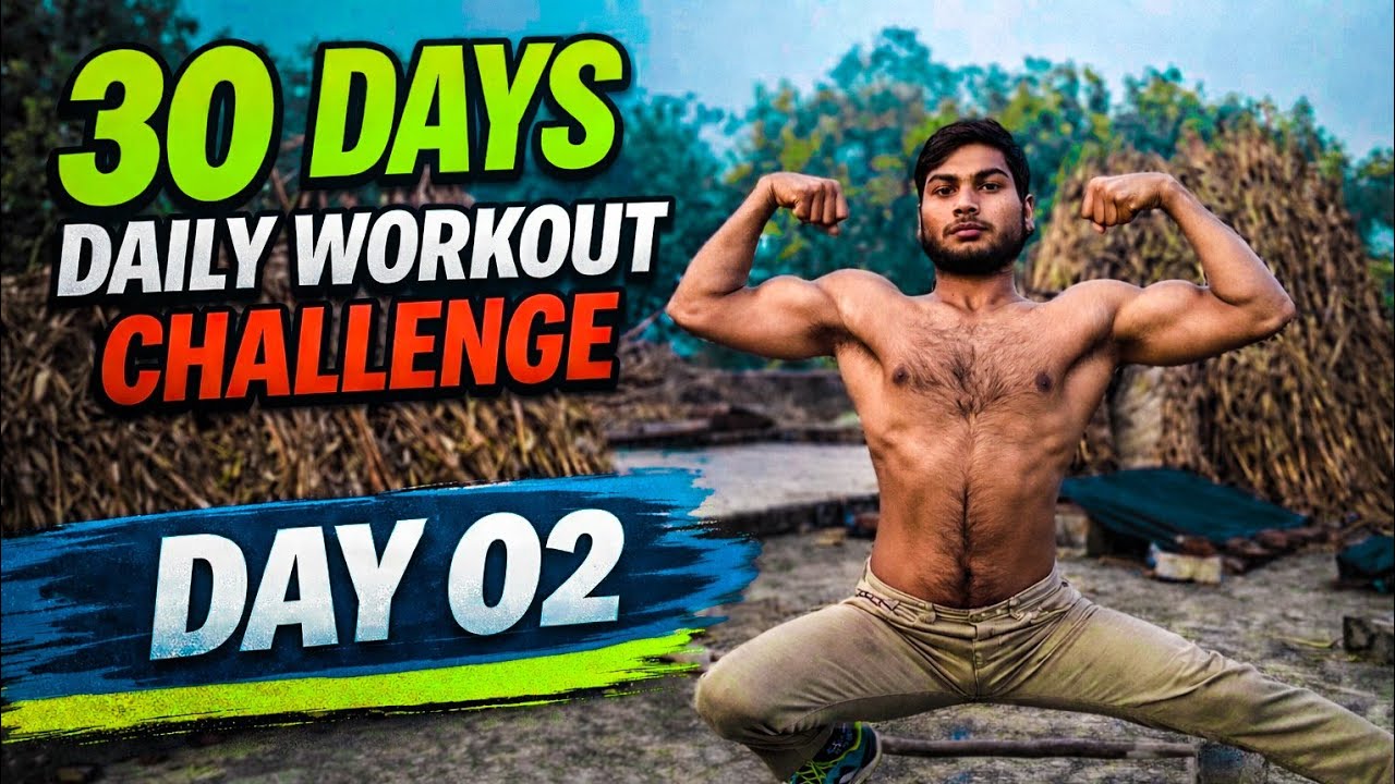 30 Day body transform mation 💪 ka day 02 💥 #fitness #gymexercise #desihomegym #gymroutine 