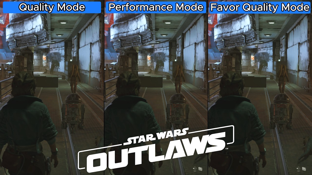 Star Wars Outlaws PS5 - Quality Mode vs Performance vs Favor Quality Mode - Graphics Comparison - 4k