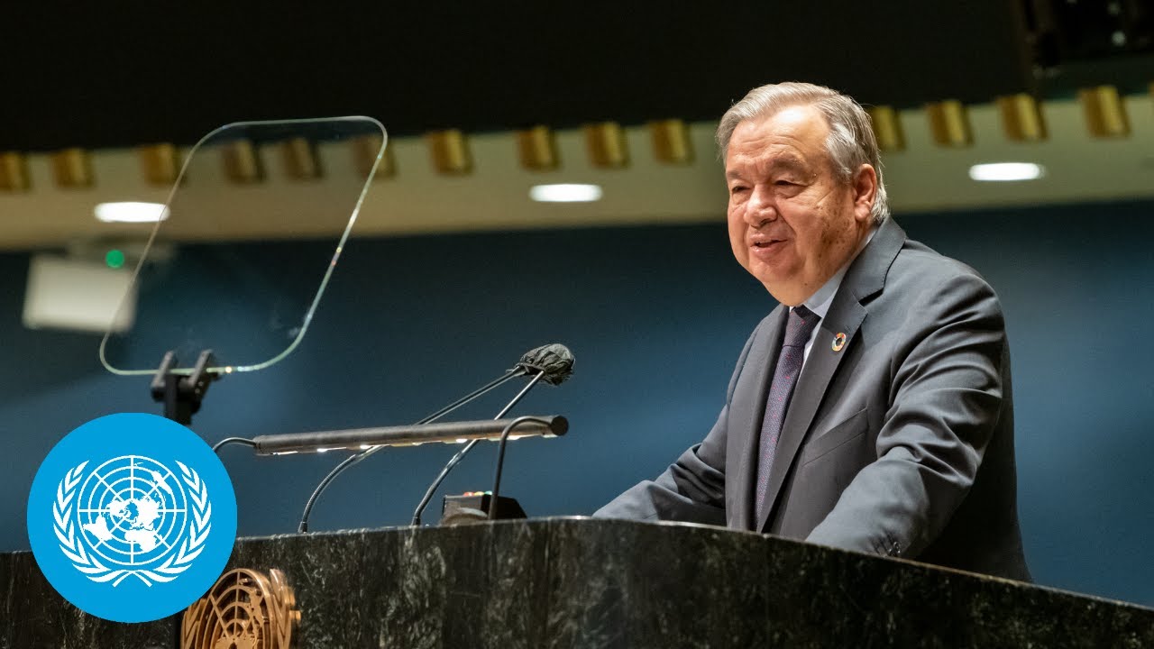 UN Secretary General Ant&oacute;nio Guterres Opens SDG Moment 2021 #UNGA