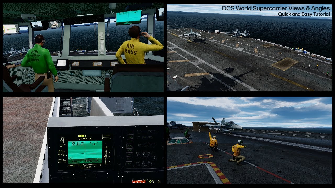 DCS World | Supercarrier Camera Views | Tutorial | TrackIR