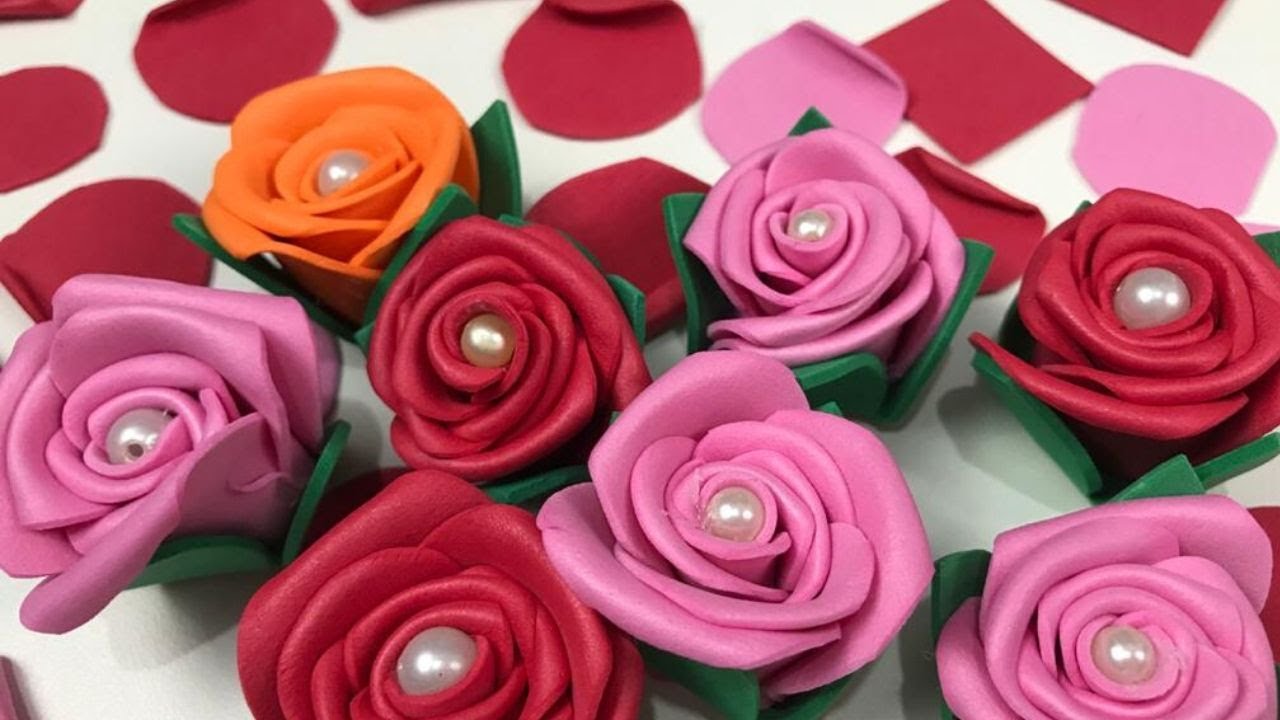 ROSINHA DE EVA RÁPIDO E FÁCIL - LEMBRANCINHA DIA DAS MÃES DIY