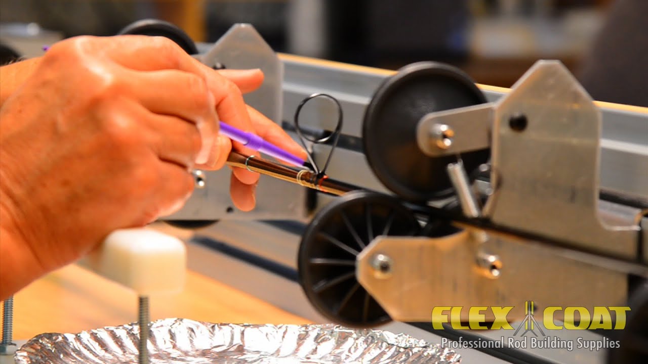 Flex Coat Rod Building - Applying Flex Coat Rod Wrapping Finish 