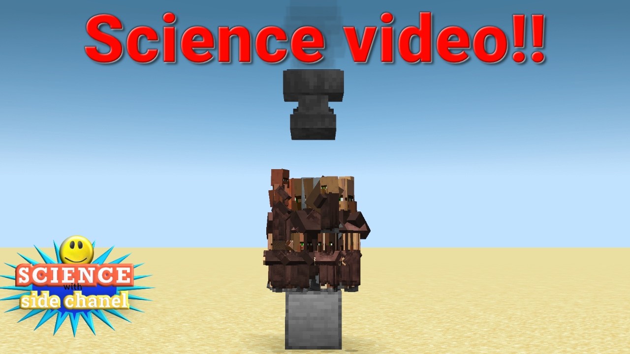 1 anvil vs 1000 villagers (Science video)