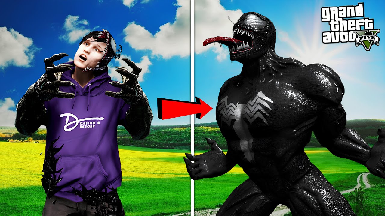 ကျွန်တော် Venom ကြီးအဖြစ် အသွင်ပြောင်းခဲ့တယ် | I became Venom in GTA V | SMART On Live