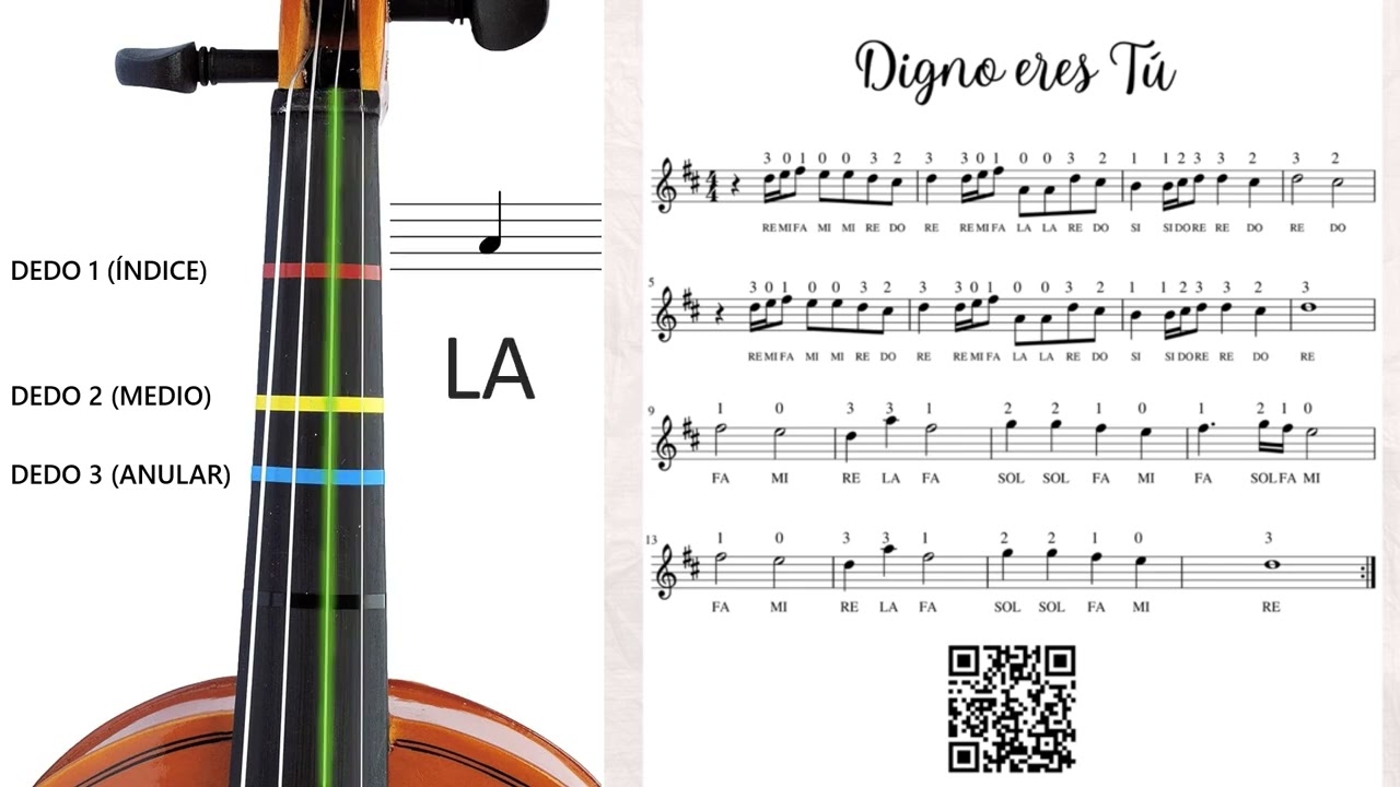 Digno eres Tú (Himno) Violín en D