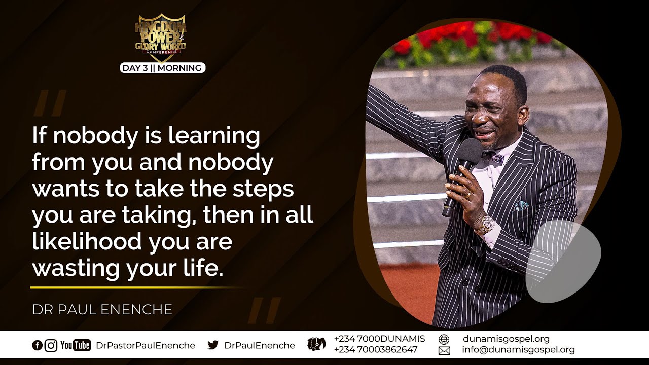 THE DEATH TO SELF- WAY OF THE GLORY BY DR PAUL ENENCHE (KPGWC2022 DAY 3 MORNING SESSION)