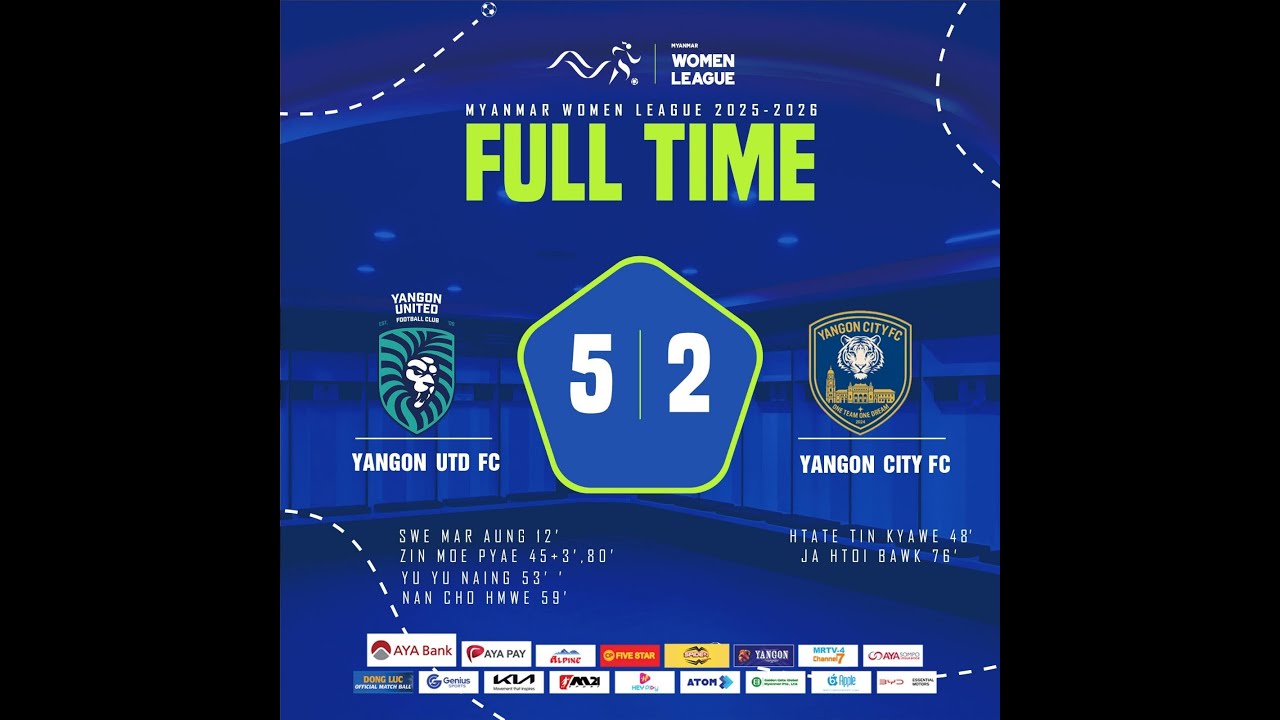 Yangon Utd 5-2 Yangon City (Highlights)