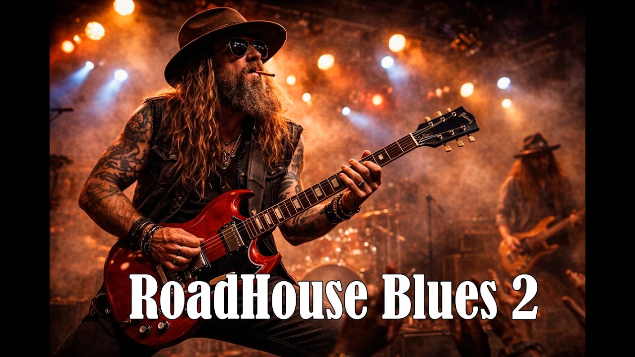 Roadhouse Blues Vol. 2 🔥 Dirty Blues Rock Guitar Jam | 1 Hour Instrumental Bar Blues
