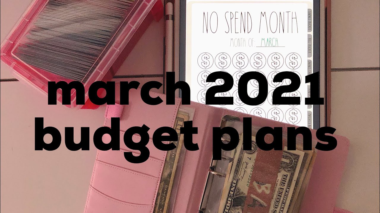 march 2021 budget (NO SPEND MONTH) // 100 envelope challenge // march money madness