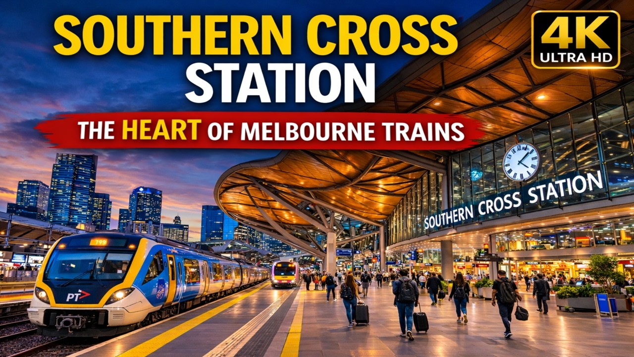 Southern Cross Station Walk 🇦🇺 | The Heart of Melbourne Trains | 4K