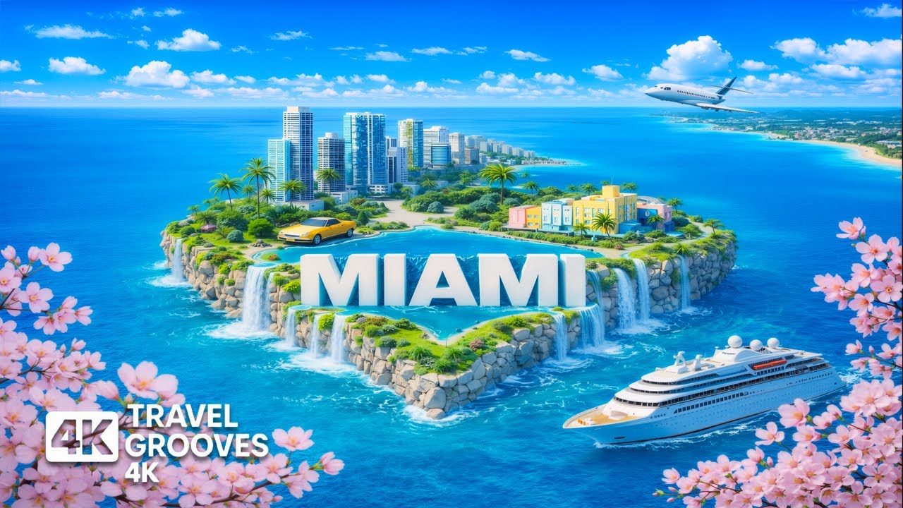 MIAMI 4K DRONE FOOTAGE |Iconic Skyline, Crystal Beaches & Vibrant City Vibes