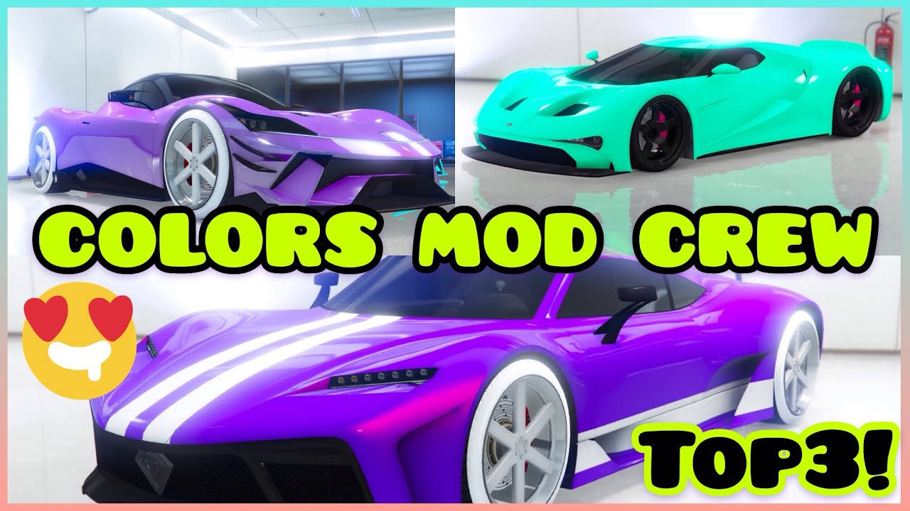 Top 3 😍COLORES MODEADOS para crew - update #3 CUSTOM MODDED crew colors - GTA 5 online - PS4 & XBOX