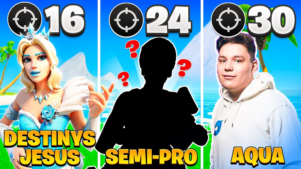 How to Get High Kill Solos: 3 Levels AQUA vs Semi-Pro vs DestinysJesus