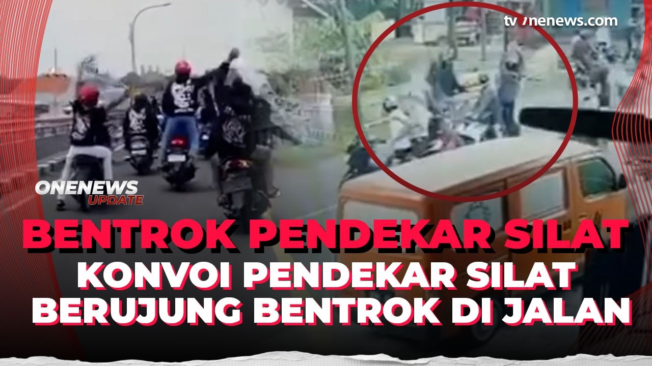 Konvoi Pendekar Silat Berujung Bentrokan di Jombang, 30 Pelaku Diburu Polisi | OneNews Update