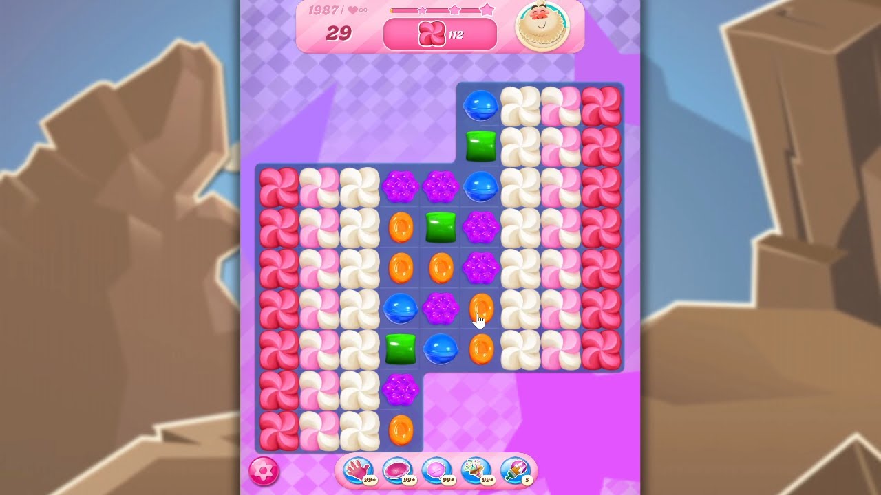 Candy Crush Saga LEVEL 1987 NO BOOSTERS (new version)🐟☑️