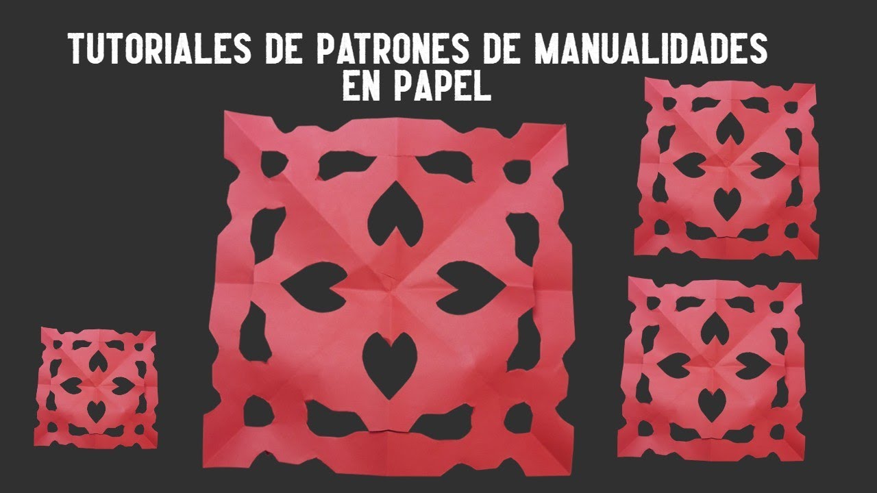 Tutoriales de patrones de manualidades en papel