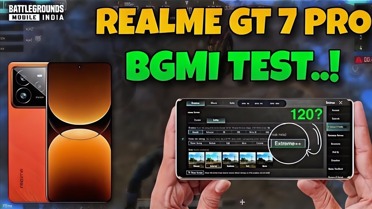 Realme GT 7 pro 120 fps Pubg BGMI testing gameplay 
