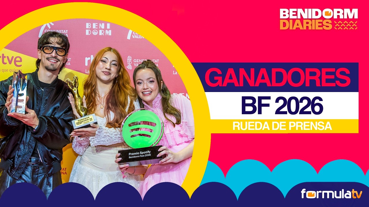Rueda de prensa de los ganadores del BENIDORM FEST 2026: Tony Grox, Lucycalys y Asha