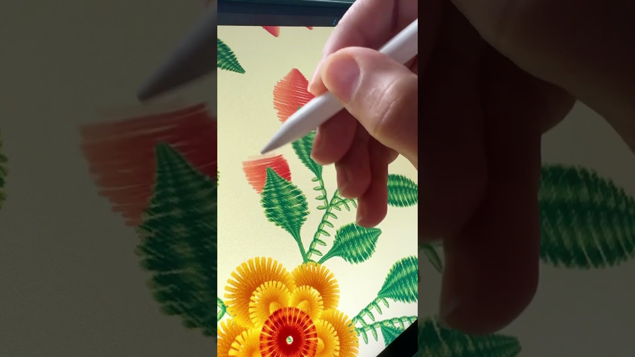 Embroidery Brushes for Procreate #etsyshop #printdesign #surfacepatterndesign