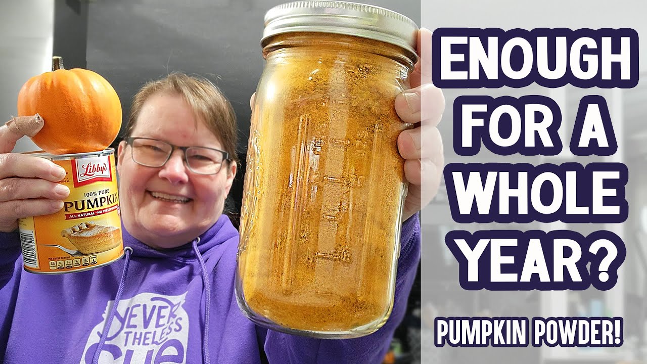 Will this be enough?! Dehydrating Pumpkin Powder to Last a Year in the Pantry!