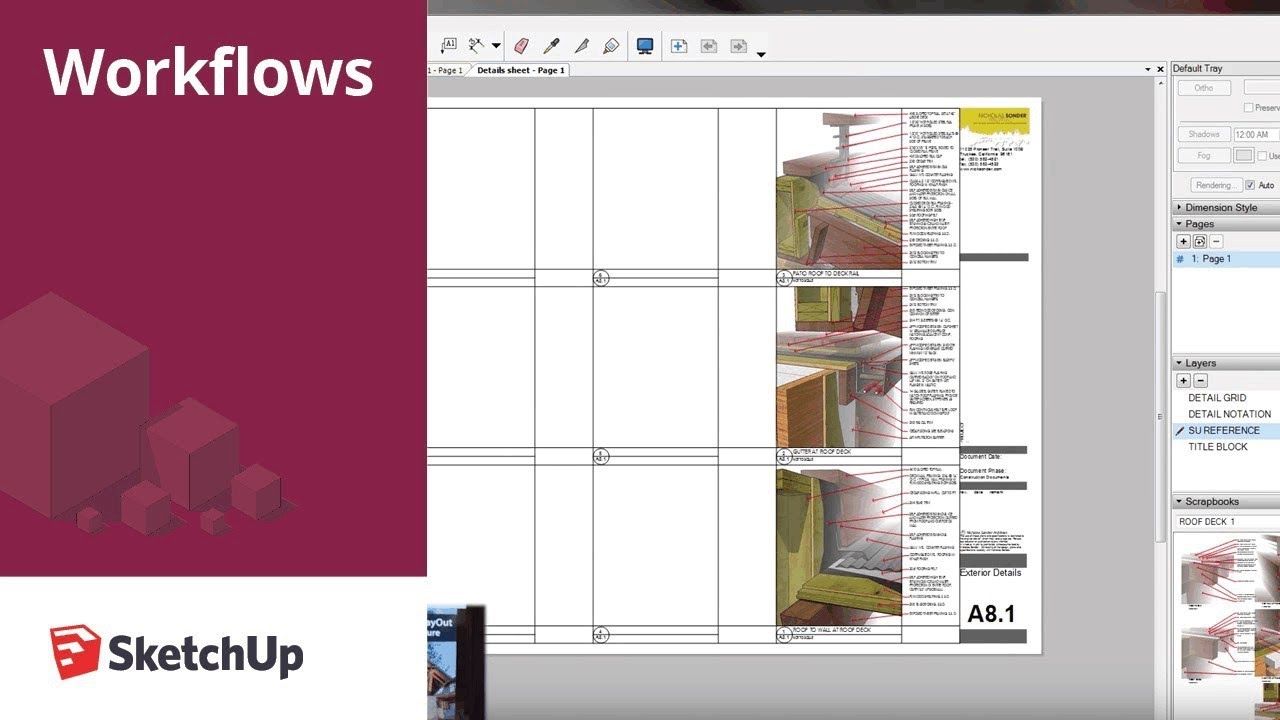 SketchUp for Construction Documentation: Details in Layout