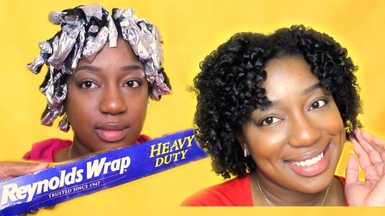 How to get beautiful CURLS with FOIL PAPER  (NO HEAT)| Natural Hair | CURLY HAIR HACK