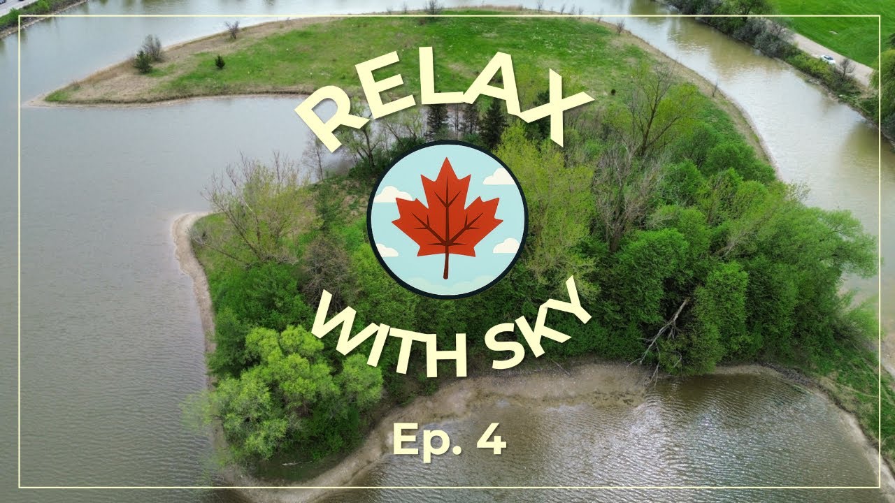 Relaxing Sky Views of Bond Lake & Columbia Lake | Calm Your Mind with Canadian Nature